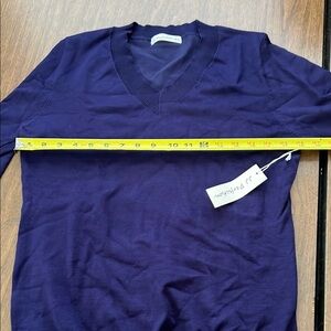 Purple V-Neck Sweater